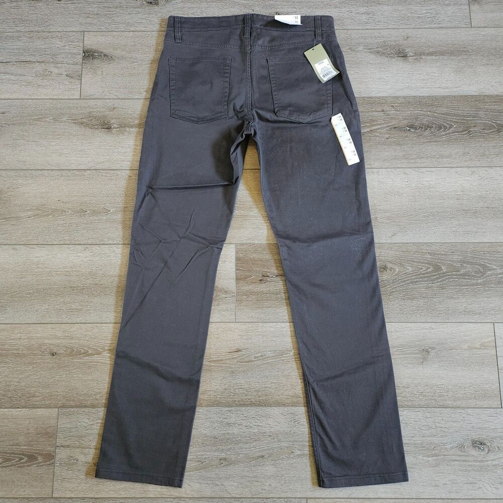 Mens Stretch Slim Terry 5-Pocket Pants - Goodfellow & Co Dark Gray 32"x32" NWT - Picture 3 of 3